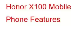 Honor X100 Mobile Phone Features