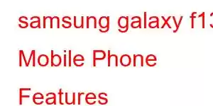 samsung galaxy f13 Mobile Phone Features