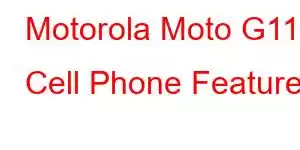 Motorola Moto G111 Cell Phone Features