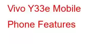 Vivo Y33e Mobile Phone Features