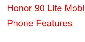 Honor 90 Lite Mobile Phone Features