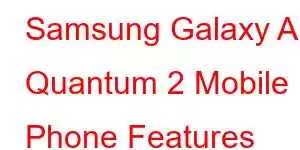 Samsung Galaxy A Quantum 2 Mobile Phone Features