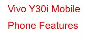 Vivo Y30i Mobile Phone Features