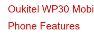 Oukitel WP30 Mobile Phone Features